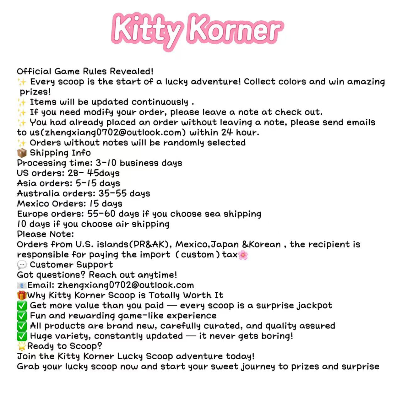 Lucky Kawaii Korner Scoop